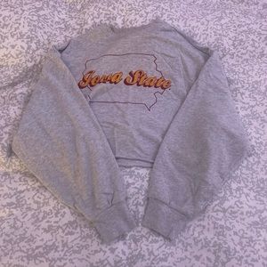 Iowa State cropped crewneck